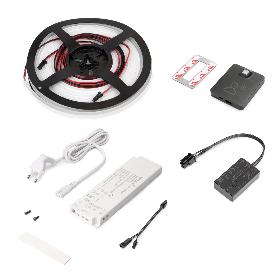 EMUCA KIT DE TIRA LED 4X10 NEONLYNX V PARA ARMARIO, LONGITUD 5.000MM, LUZ BLANCA CÁLIDA 2.700K, SENSOR DE MOVIMIENT