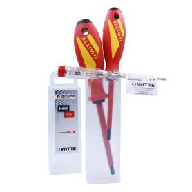 WITTE-653714-JUEGO DE 3 DESTORNILLADORES MAXX VDE (MODUL PZ + VERIFICADOR)
