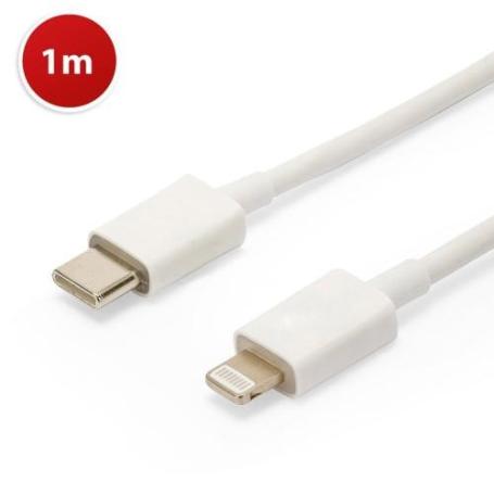 VELAMP-EGP700-5-CABLE DE SINCRONIZACIÓN Y CARGA USB-C A LIGHTNING (1M)