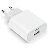VELAMP-EGP700-1-CARGADOR DE 20 W CA/CC 220 V CON SALIDAS USB-A Y USB-C BLANCO