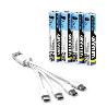 VELAMP-LR6-4USB-PACK DE 4 PILAS AA LITIO RECARGABLES USB-C 1400 MAH