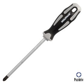 DESTORNILLADOR POZIDRIV ACERO S2 MANGO TPR BIMATERIAL. MEDIDA PZ 3 X Ø 8 X 150 MM.  DIN5262.