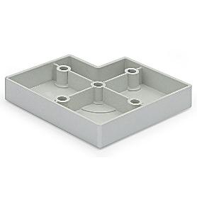 BASE PATA PLASTICO 80X80 H16 RAL9006