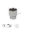 LLAVE VASO 1/2 HEXAGONAL 30 MM. PERFIL DE 6 CARAS. ACERO CROMO VANADIO, ARISTAS REDONDAS