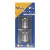 COLGADOR PLASTICO ADH. GRANDE 2 UD METALIZADO