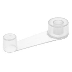 TOPE PUERTA ADHESIVO CON RETENEDOR TRANSPARENTE
