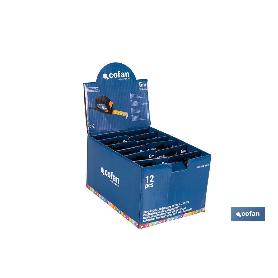 EXPOSITOR DE FLEXÓMETROS ANTIDESLIZANTES 25 MM X 8 M 6 UDS.