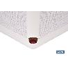 MACETA O MACETERO GAMA TEXTIL CUADRADA COLOR BLANCO PP 298 X 298 X 300 MM 18 L   CAJA 4 UNID.