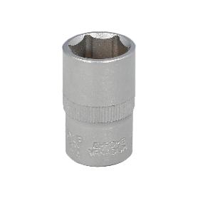 LLAVE VASO 1/2 HEXAGONAL 17 MM. PERFIL DE 6 CARAS. ACERO CROMO VANADIO, ARISTAS REDONDAS