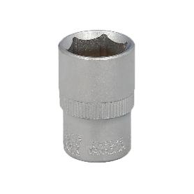 LLAVE VASO 1/2 HEXAGONAL 18 MM. PERFIL DE 6 CARAS. ACERO CROMO VANADIO, ARISTAS REDONDAS