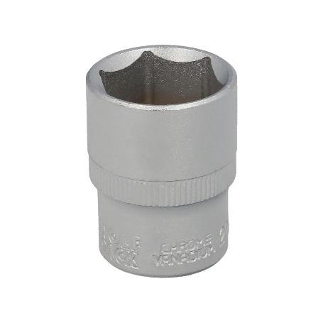 LLAVE VASO 1/2 HEXAGONAL 22 MM. PERFIL DE 6 CARAS. ACERO CROMO VANADIO, ARISTAS REDONDAS