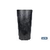 MACETERO 2 EN 1 FORMA CÓNICA CON DEPÓSITO COLOR NEGRO PP Ø 255 X 466 MM 9,5 L VENTA UNITARIA