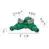 ADAPTADOR MANGUERA PLASTICO 3/4 - 1 HEMBRA  CON 2 TOMAS BLISTER