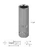 LLAVE VASO 1/2 HEXAGONAL LARGA 17 MM. PERFIL DE 6 CARAS. ACERO CROMO VANADIO, ARISTAS REDONDAS