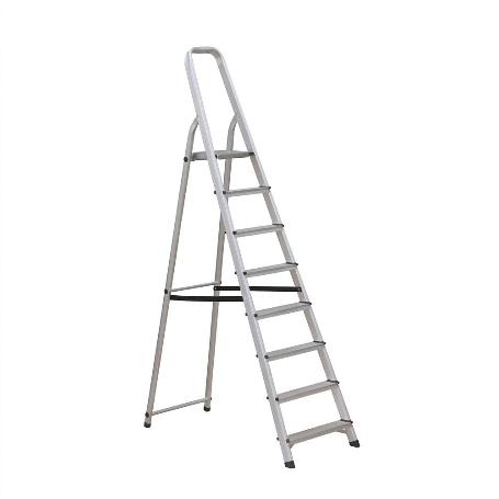 ESCALERA ALUMINIO 8 PELDAÑOS HOGAR EN131