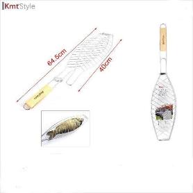PARILLA REJILLA BARBACOA PARA PESCADO 64,5 CMSX 40 CMS CON MANGO KMT STYLE