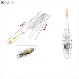 PARRILLA DE BARBACOA PARA PESCADO 73 CMS X 43 CMS CON MANGO KMTSTYLE