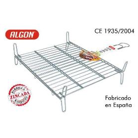 40X45 CMS PARRILLA REJILLA BARBACOA DOBLE ZINCADA ALGON