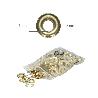 OJETES / OJALES METALICOS GRANDES PARA LONA Ø INTERIOR 10 MM. (BOLSA 100 UNIDADES)