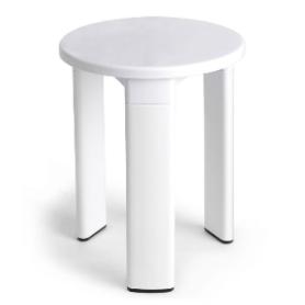 TABURETE BAÑO BLANCO