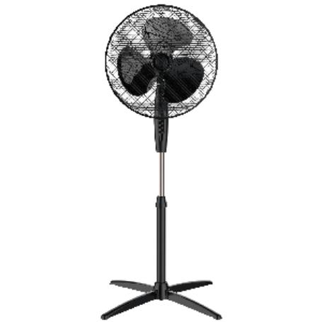 VENTILADOR PIE 43 CMS NEGRO 45W