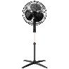VENTILADOR PIE 43 CMS NEGRO 45W
