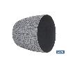 MACETA O MACETERO TRENZADA COLOR GRIS OSCURO PP Ø 359 X 315 MM 26,5 L   CAJA 5 UNID.