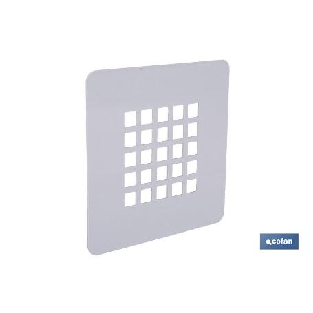 REJILLA DUCHA ACERO INOXIDABLE 125 X 125 MM
