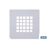 REJILLA DUCHA ACERO INOXIDABLE 125 X 125 MM