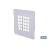 REJILLA DUCHA ACERO INOXIDABLE 125 X 125 MM
