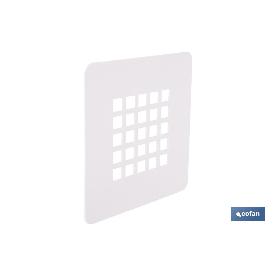 REJILLA DUCHA BLANCO MATE 125 X 125 MM