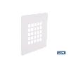 REJILLA DUCHA BLANCO MATE 125 X 125 MM