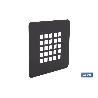 REJILLA DUCHA NEGRO MATE 125 X 125 MM
