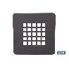 REJILLA DUCHA NEGRO MATE 125 X 125 MM