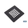 REJILLA DUCHA NEGRO MATE 125 X 125 MM
