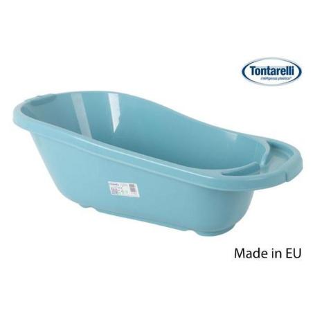 BAÑERA PARA NIÑOS 80X41X27 CMS BABY AZUL DELFIN TONTARELLI FABRICADA EN UE