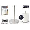 SOPORTE PAPEL DE COCINA ESPECIAL PARA ROLLOS GRANDES ACERO INOXIDABLE 20,5X33 CMS QUTTIN