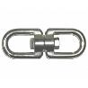 GRILLETE GIRATORIO DOBLE AVL GALVANIZADO M-10   3-8 (CAJA 5 UNIDADES)