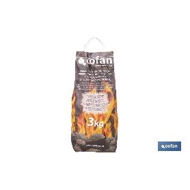 BOLSA BRIQUETAS CARBON VEGETAL 3 KGS