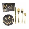 CUBERTERIA 24 PIEZAS ORO 906268