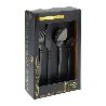 CUBERTERIA 16 PIEZAS INOXIDABLE NEGRO 529211