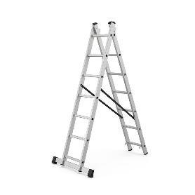 ESCALERA ALUMINIO INDUSTRIAL DOBLE 7 P.