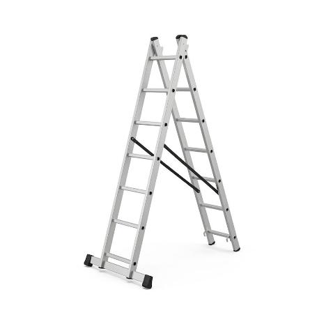 ESCALERA ALUMINIO INDUSTRIAL DOBLE 7 P.