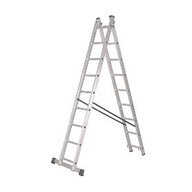 ESCALERA ALUMINIO INDUSTRIAL DOBLE 9 P.