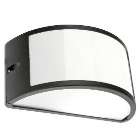 PLAFON APLIQUE IP 1/2 LUNA ABIERTO NEGRO