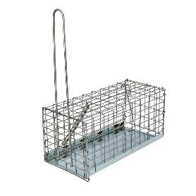 TRAMPA RATAS JAULA METAL COMPLETA 21X10X10 CM
