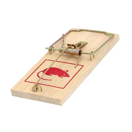 TRAMPAS RATONES MADERA 9.8 X 4.8 CM. (2 UNIDADES)