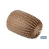 MACETA CON FILTRO DE DRENAJE A RAYAS COLOR MARRÓN WPC Ø 250 X 297 MM 6,2 L VENTA UNITARIA