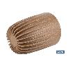MACETA CON FILTRO DE DRENAJE A RAYAS COLOR MARRÓN WPC Ø 250 X 297 MM 6,2 L VENTA UNITARIA