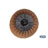 MACETA CON FILTRO DE DRENAJE A RAYAS COLOR MARRÓN WPC Ø 250 X 297 MM 6,2 L VENTA UNITARIA
